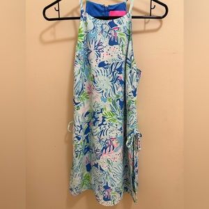 Coastal Blue Lion Around Romper